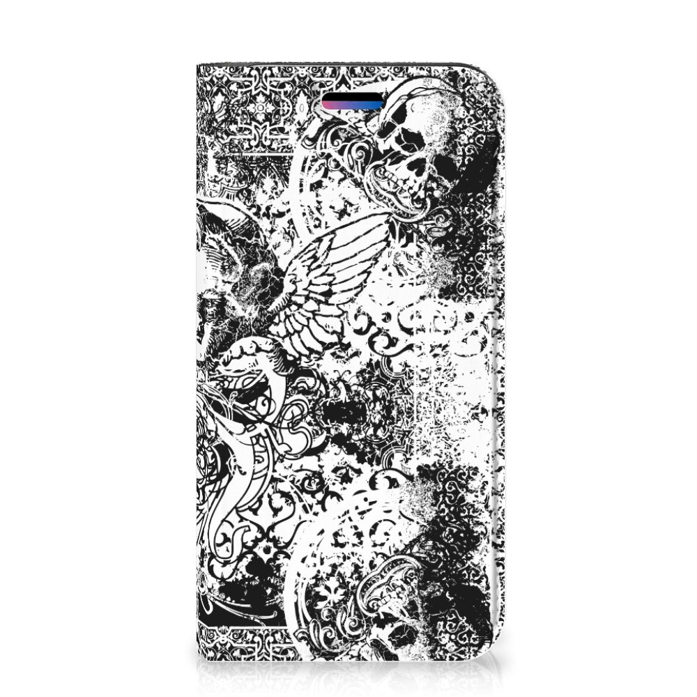 Mobiel BookCase Apple iPhone X | Xs Skulls Angel
