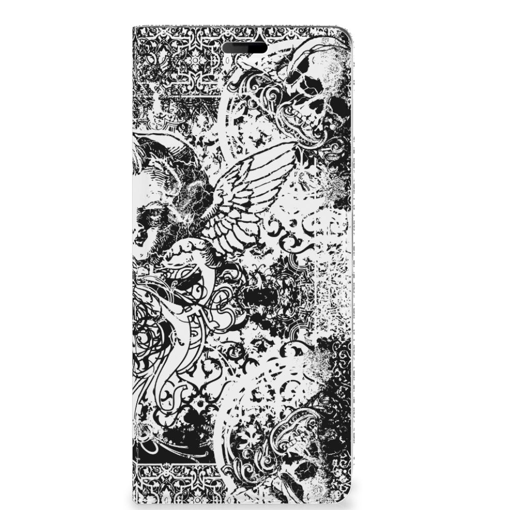 Mobiel BookCase Sony Xperia 10 Skulls Angel