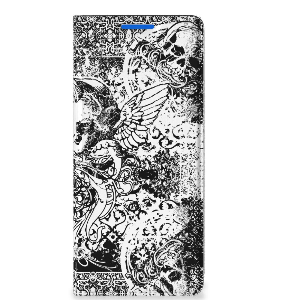Mobiel BookCase OPPO Reno 6 Pro Plus 5G Skulls Angel