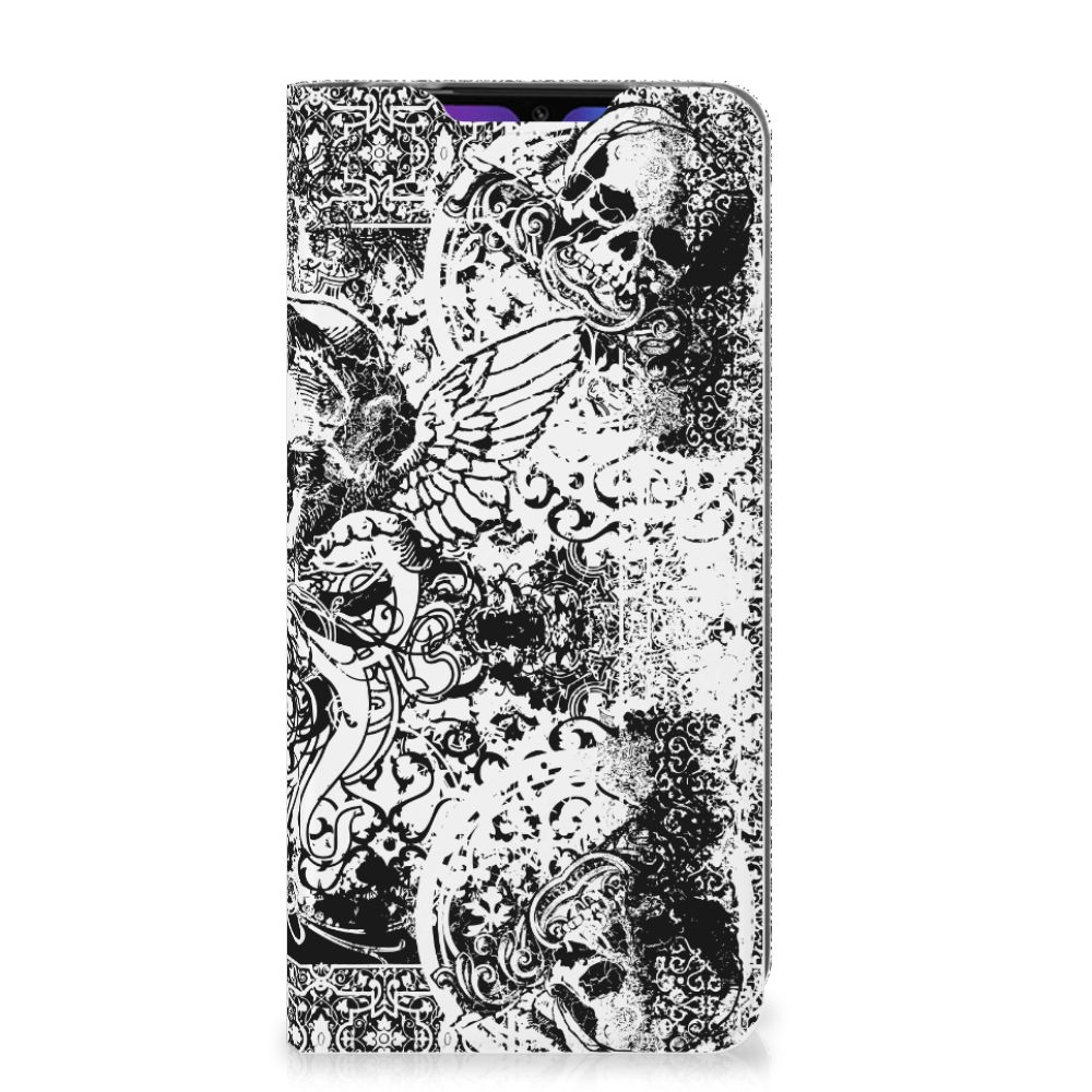 Mobiel BookCase Xiaomi Mi 9 Skulls Angel