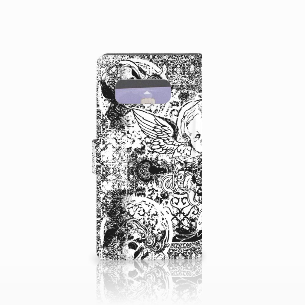 Telefoonhoesje met Naam Samsung Galaxy Note 8 Skulls Angel