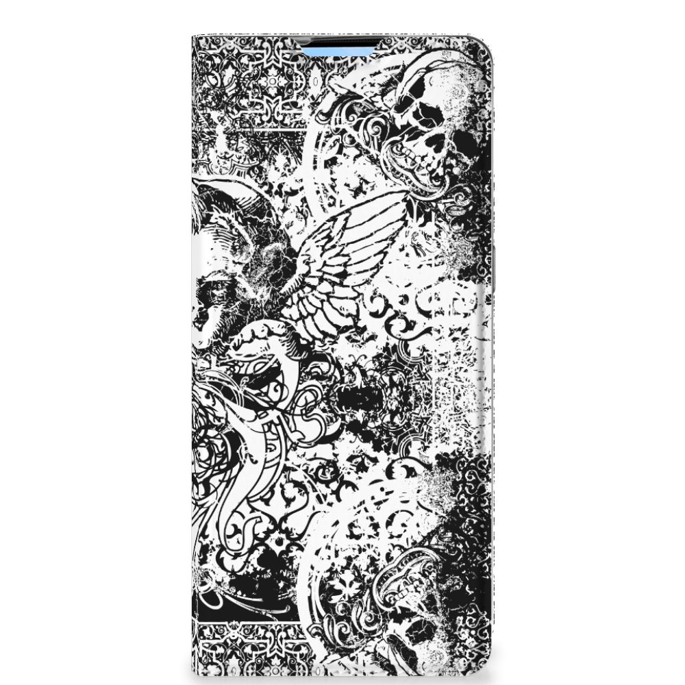 Mobiel BookCase OPPO Reno4 Pro 5G Skulls Angel