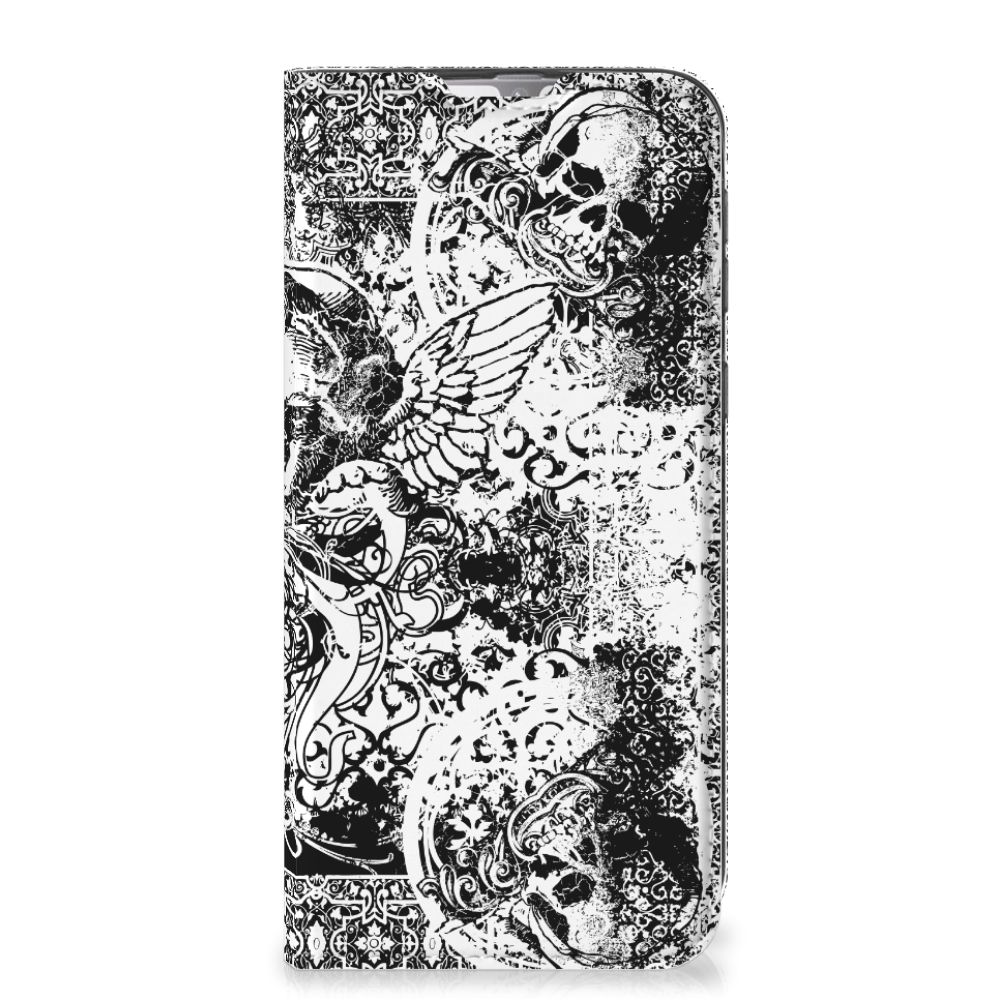 Mobiel BookCase Samsung Galaxy M31 Skulls Angel