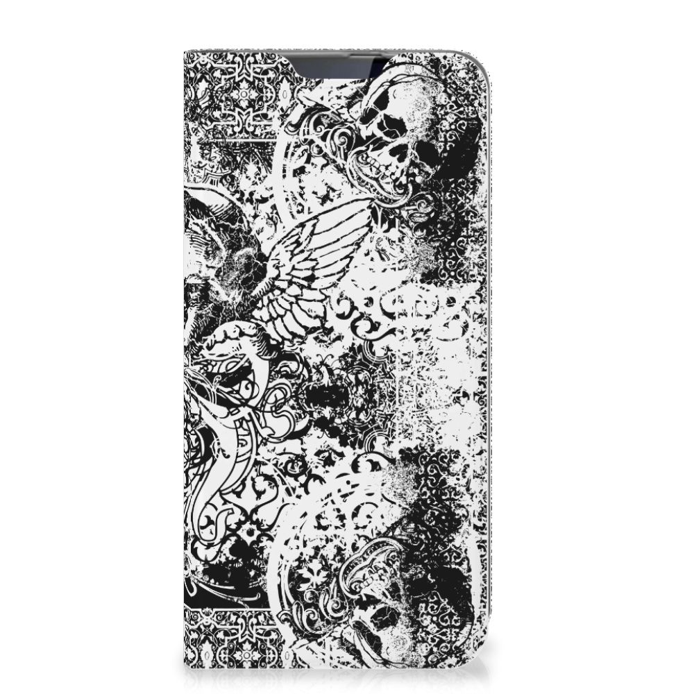Mobiel BookCase Samsung Galaxy A60 Skulls Angel
