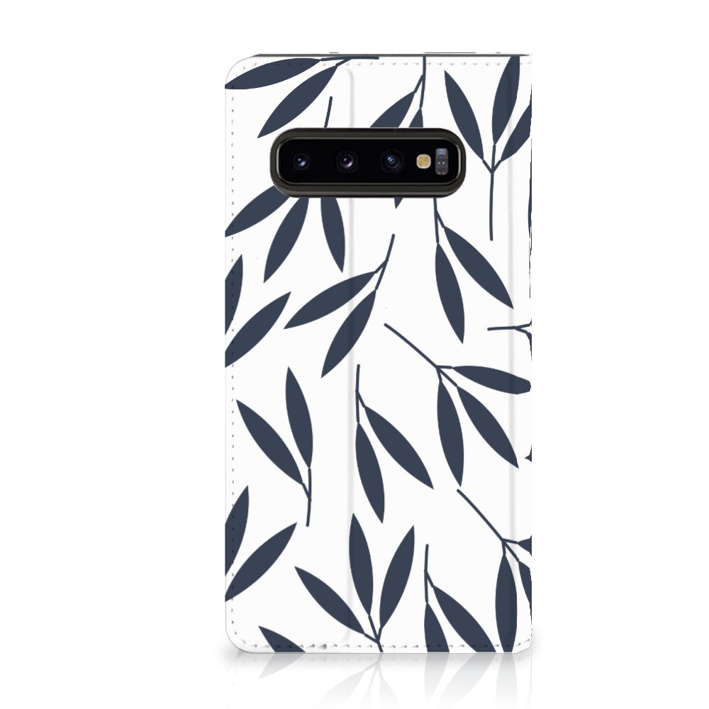 Samsung Galaxy S10 Smart Cover Leaves Blue