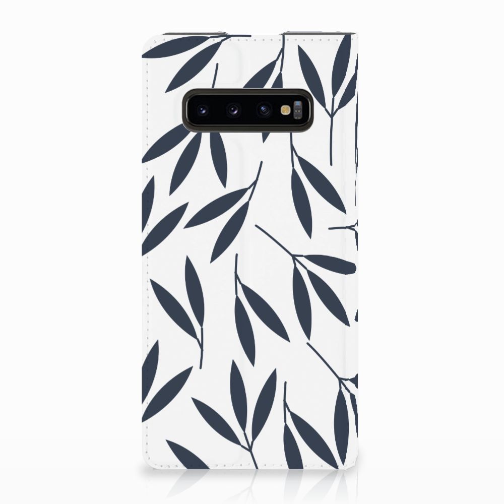 Samsung Galaxy S10 Plus Smart Cover Leaves Blue