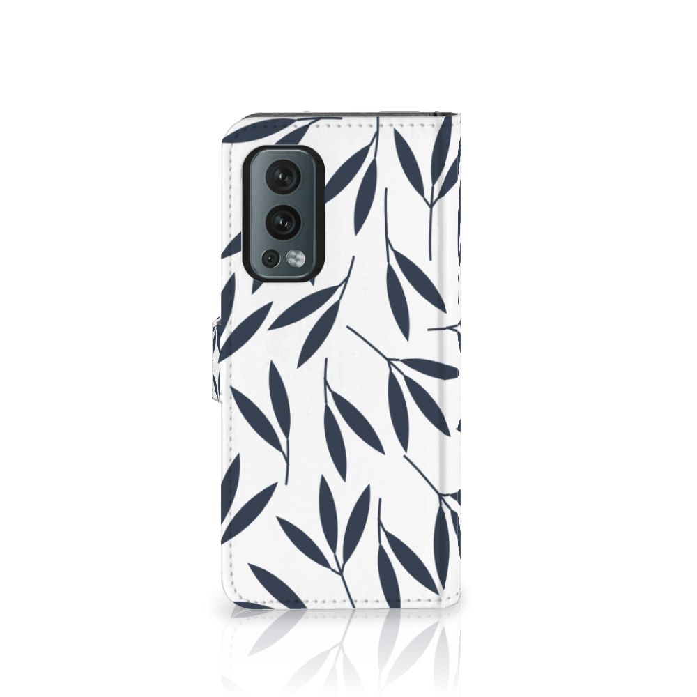 OnePlus Nord 2 5G Hoesje Leaves Blue