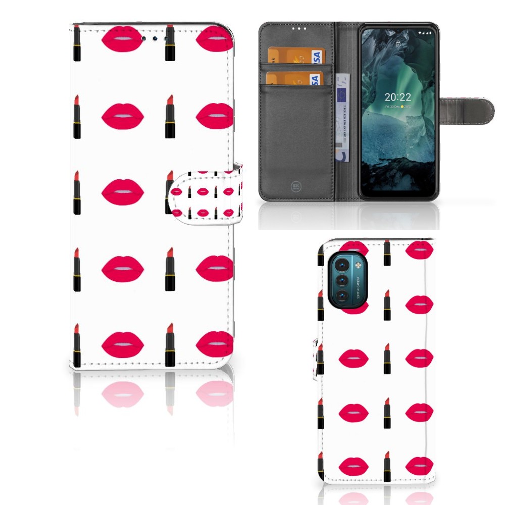 Nokia G11 | G21 Telefoon Hoesje Lipstick Kiss