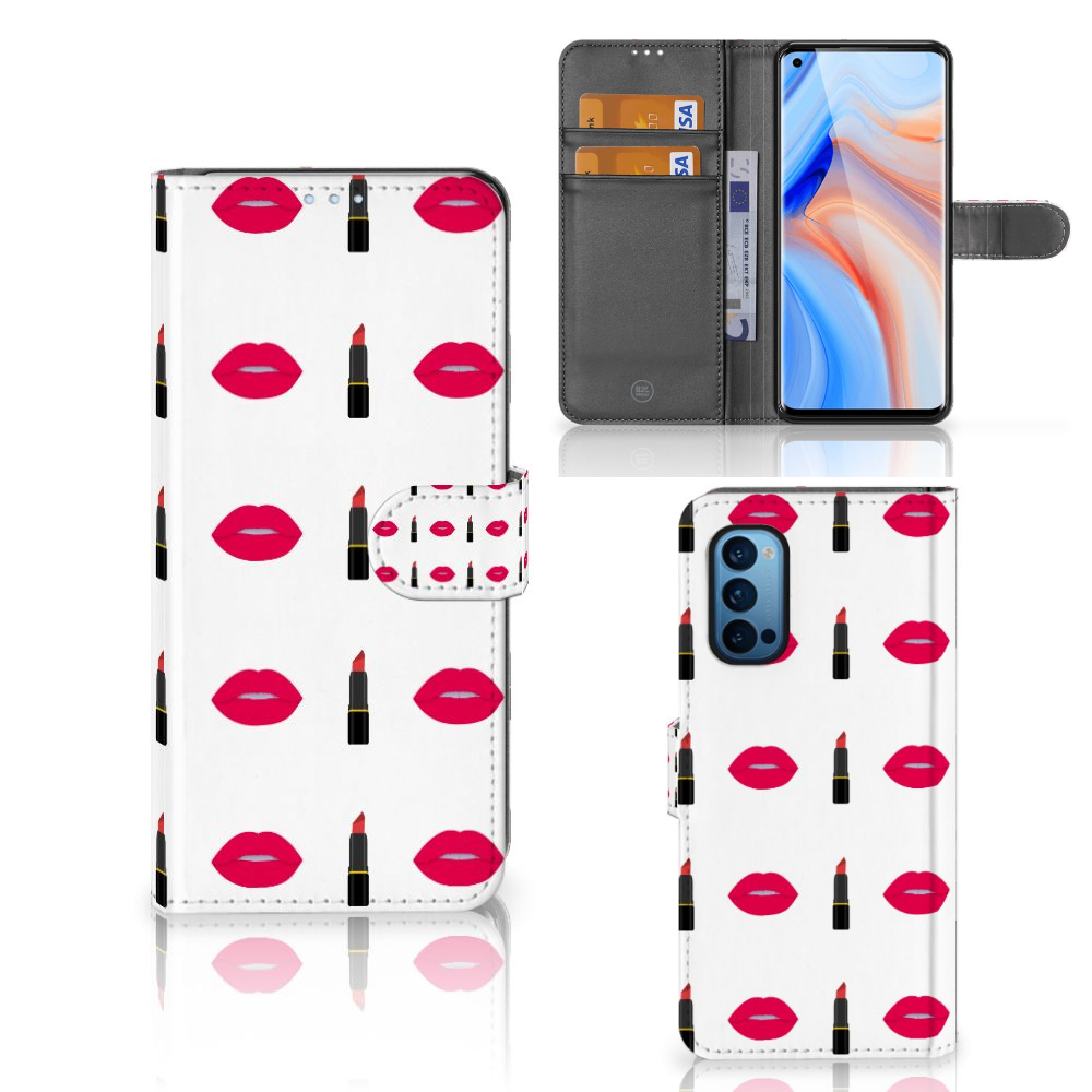 OPPO Reno 4 Pro 5G Telefoon Hoesje Lipstick Kiss