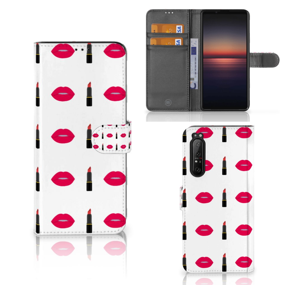 Sony Xperia 1 II Telefoon Hoesje Lipstick Kiss