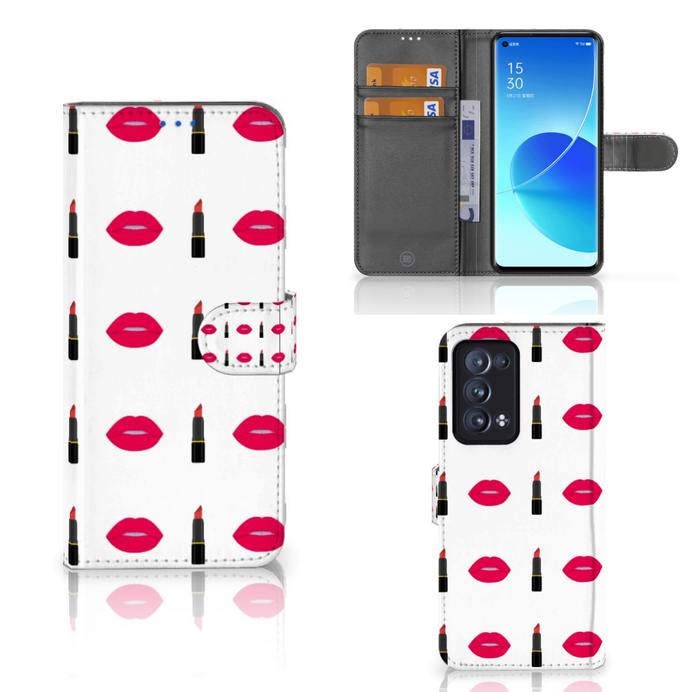 OPPO Reno 6 Pro Plus 5G Telefoon Hoesje Lipstick Kiss