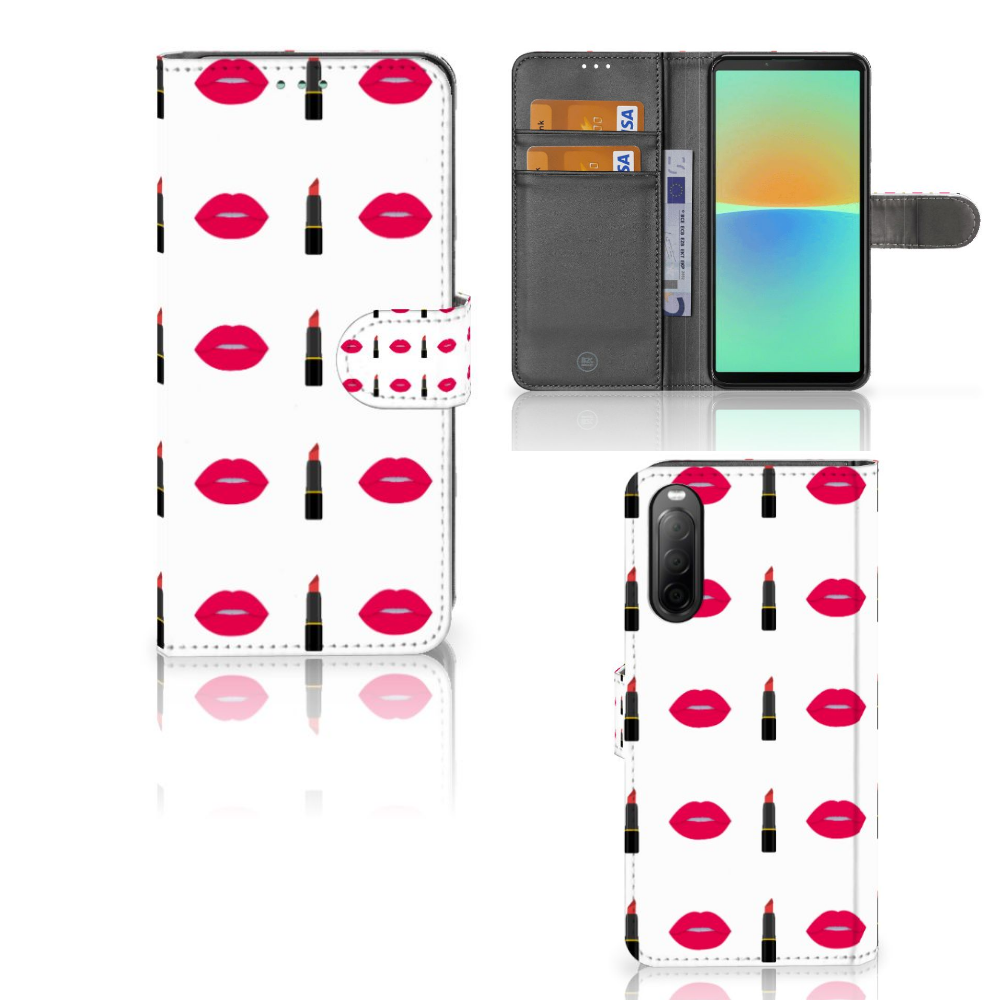 Sony Xperia 10 IV Telefoon Hoesje Lipstick Kiss