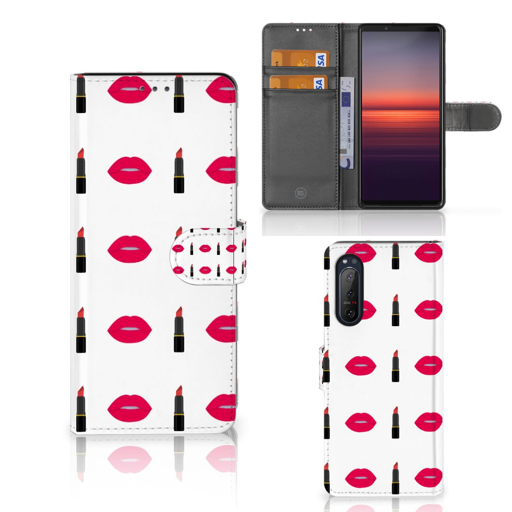 Sony Xperia 5II Telefoon Hoesje Lipstick Kiss