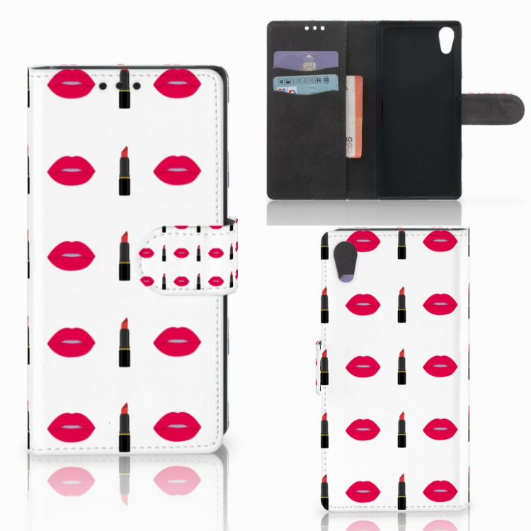 Sony Xperia XA1 Boekhoesje Design Lipstick Kiss
