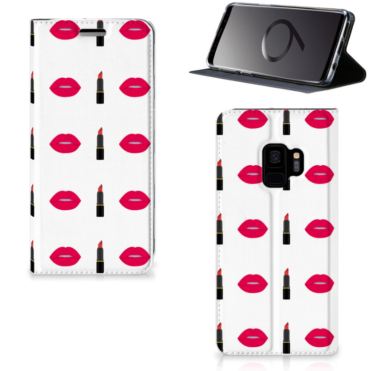 Samsung Galaxy S9 Standcase Hoesje Design Lipstick Kiss