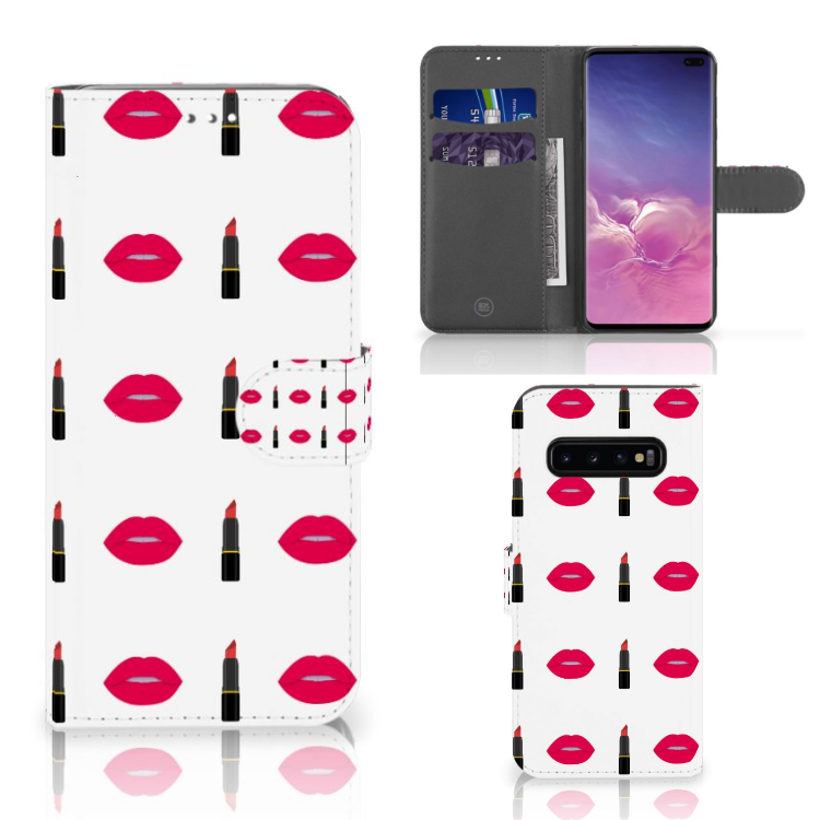 Samsung Galaxy S10 Plus Telefoon Hoesje Lipstick Kiss