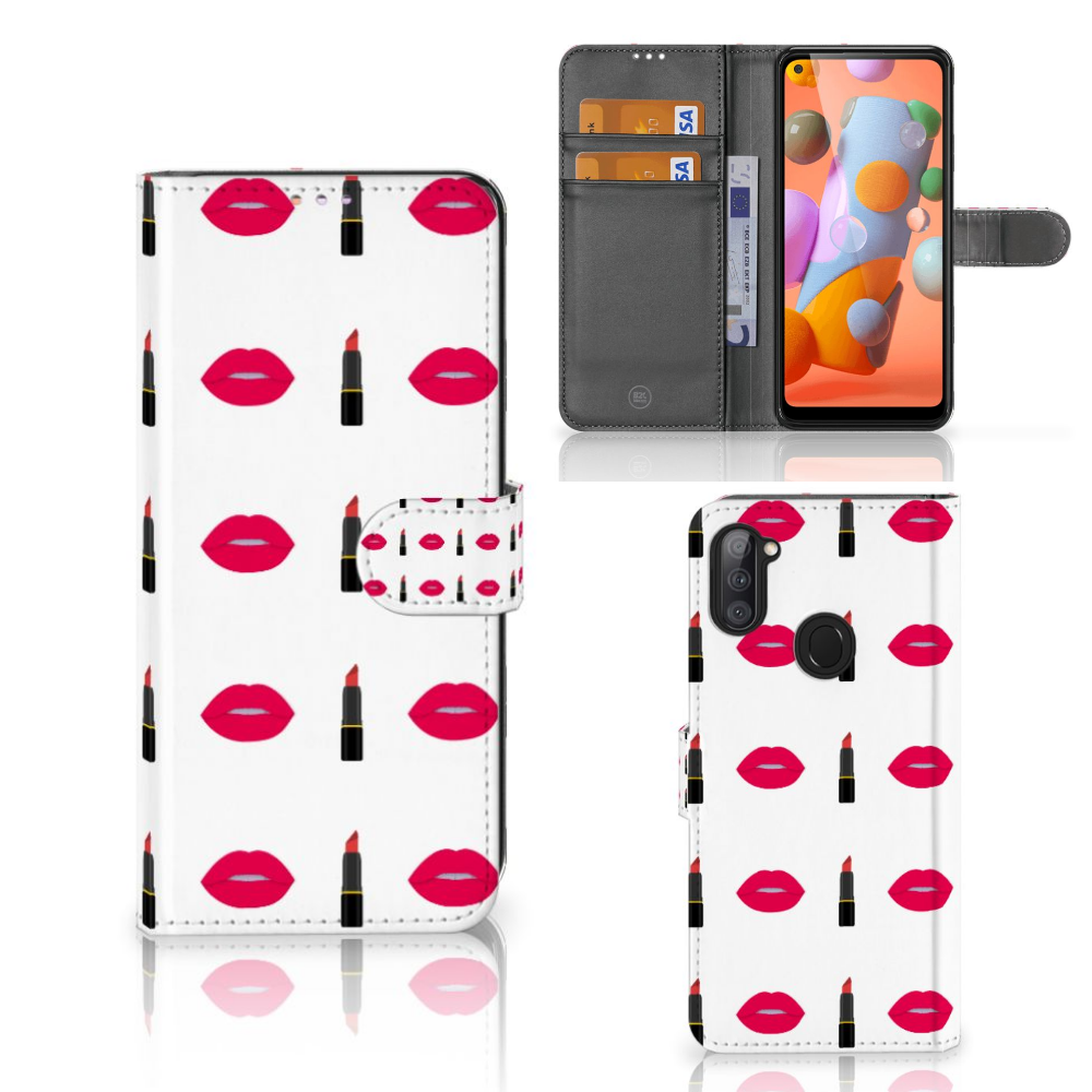 Samsung Galaxy M11 | A11 Telefoon Hoesje Lipstick Kiss