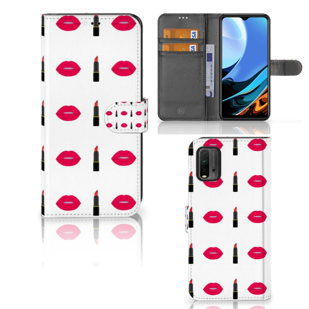Xiaomi Redmi 9T | Poco M3 Telefoon Hoesje Lipstick Kiss