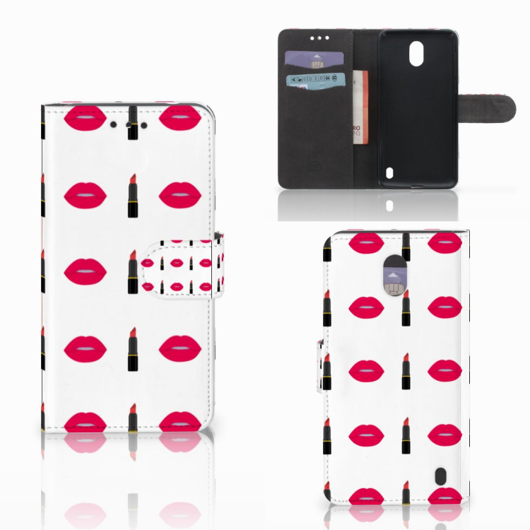 Nokia 2 Telefoon Hoesje Lipstick Kiss