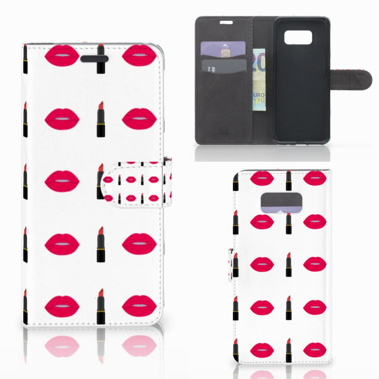 Galaxy S8 Plus Boekhoesje Design Lipstick Kiss