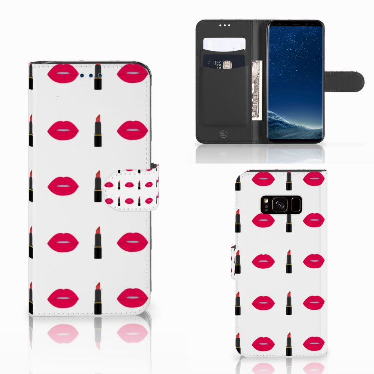 Samsung Galaxy S8 Boekhoesje Design Lipstick Kiss