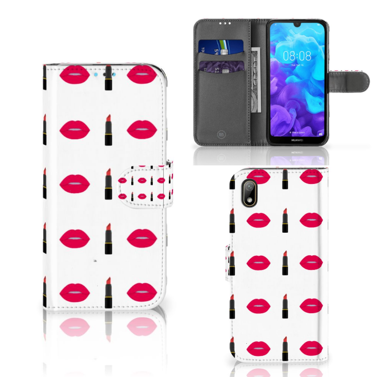 Huawei Y5 (2019) Telefoon Hoesje Lipstick Kiss