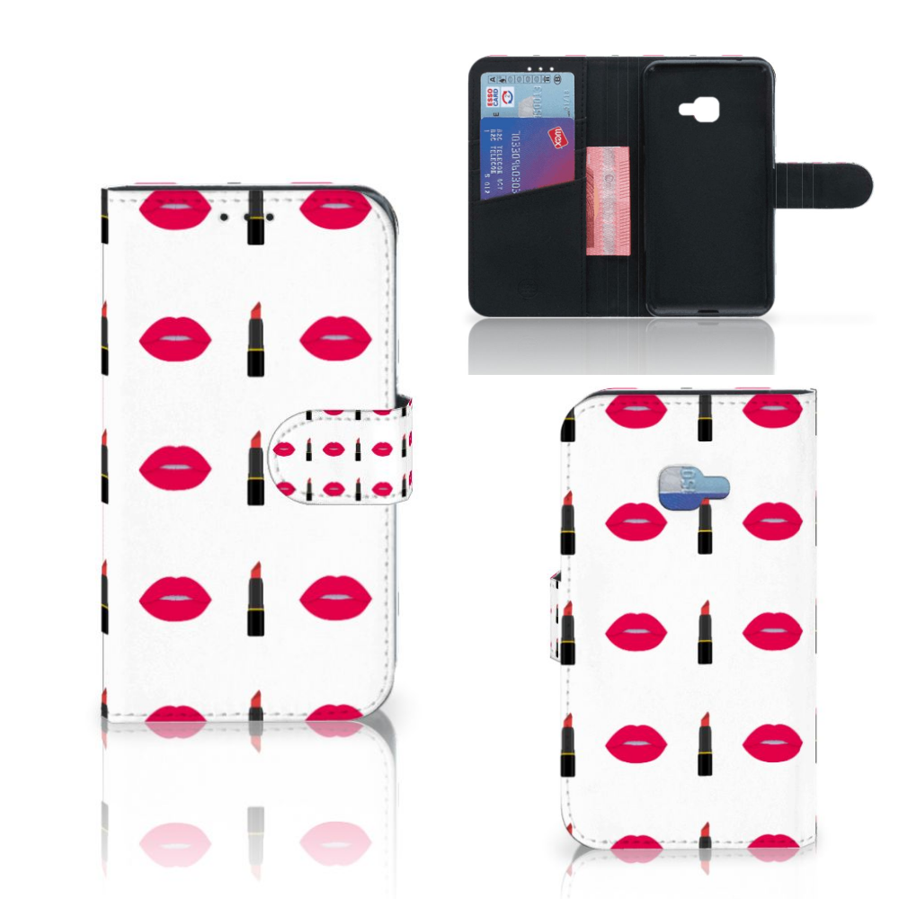 Samsung Galaxy Xcover 4 Boekhoesje Design Lipstick Kiss