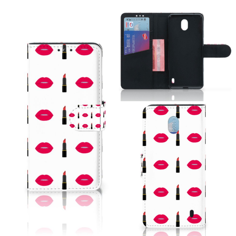 Nokia 1 Plus Telefoon Hoesje Lipstick Kiss