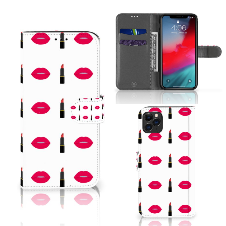 Apple iPhone 11 Pro Max Telefoon Hoesje Lipstick Kiss