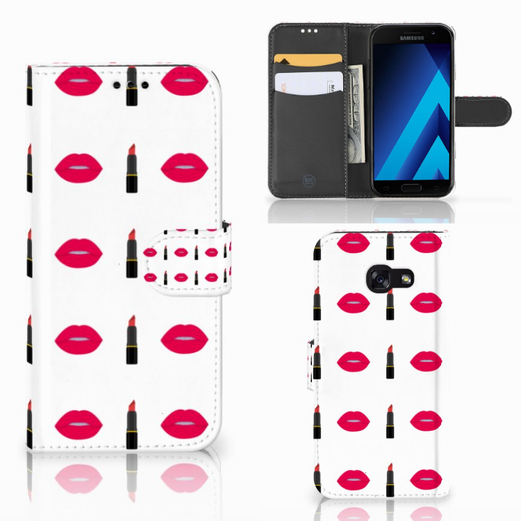 Samsung Galaxy A5 2017 Telefoon Hoesje Lipstick Kiss