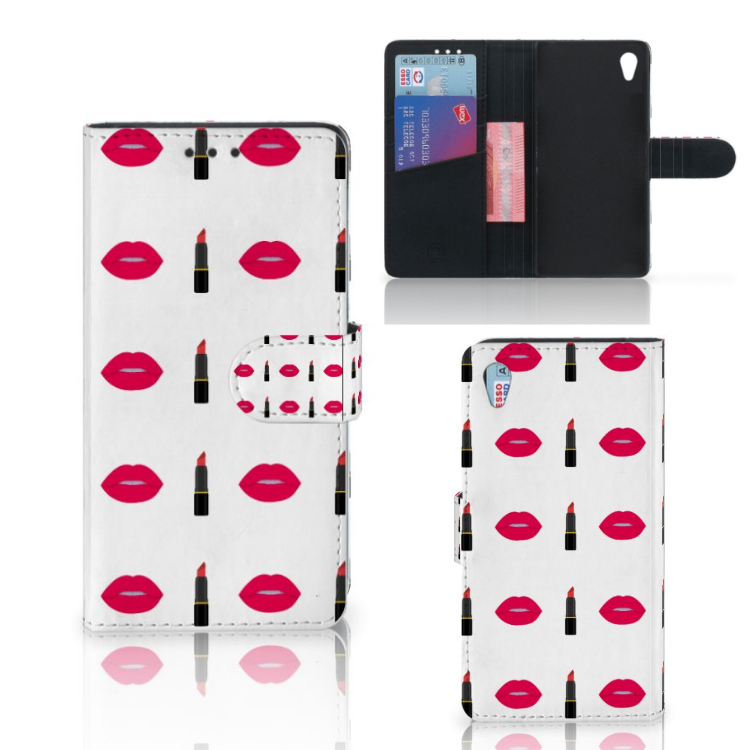 Sony Xperia Z3 Boekhoesje Design Lipstick Kiss