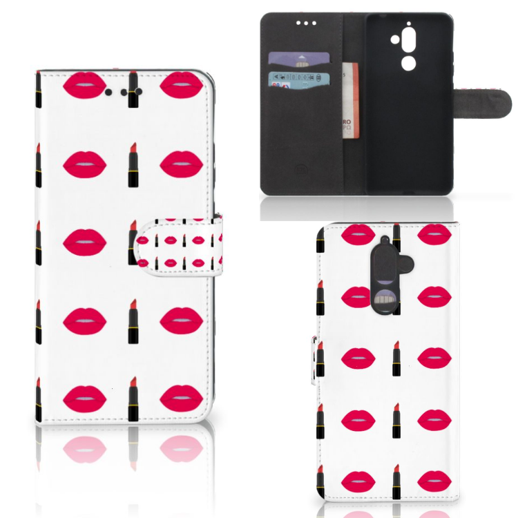 Nokia 7 Plus Telefoon Hoesje Lipstick Kiss