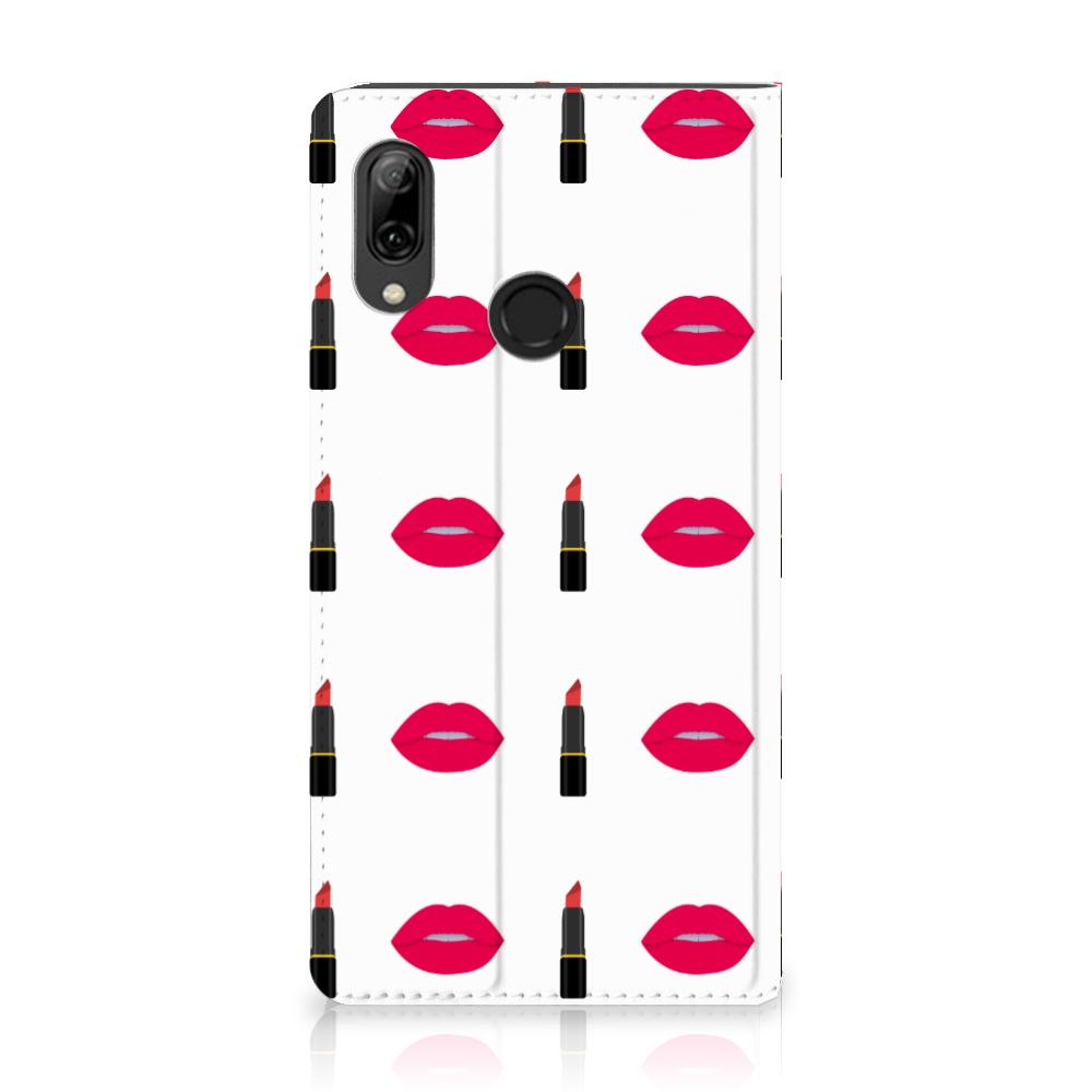 Huawei P Smart (2019) Hoesje met Magneet Lipstick Kiss