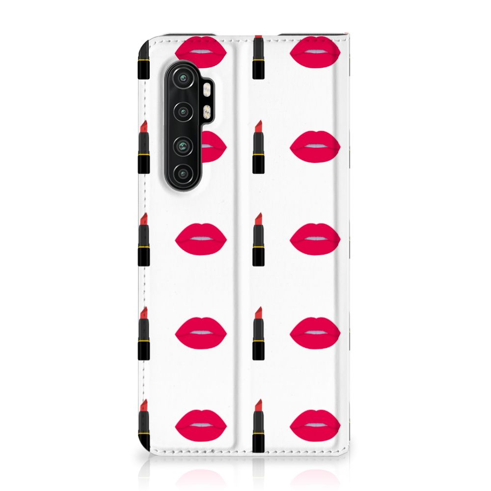 Xiaomi Mi Note 10 Lite Hoesje met Magneet Lipstick Kiss