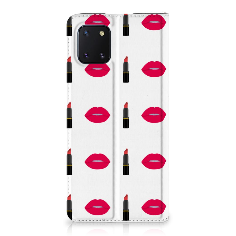 Samsung Galaxy Note 10 Lite Hoesje met Magneet Lipstick Kiss