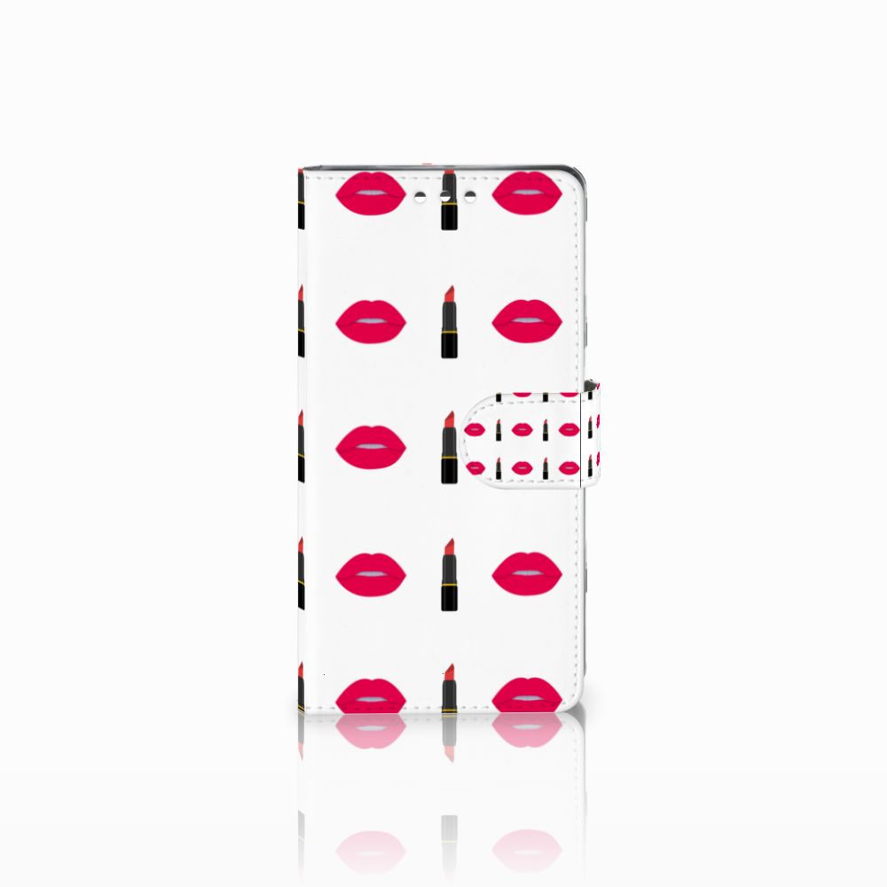 Sony Xperia XZ1 Telefoon Hoesje Lipstick Kiss