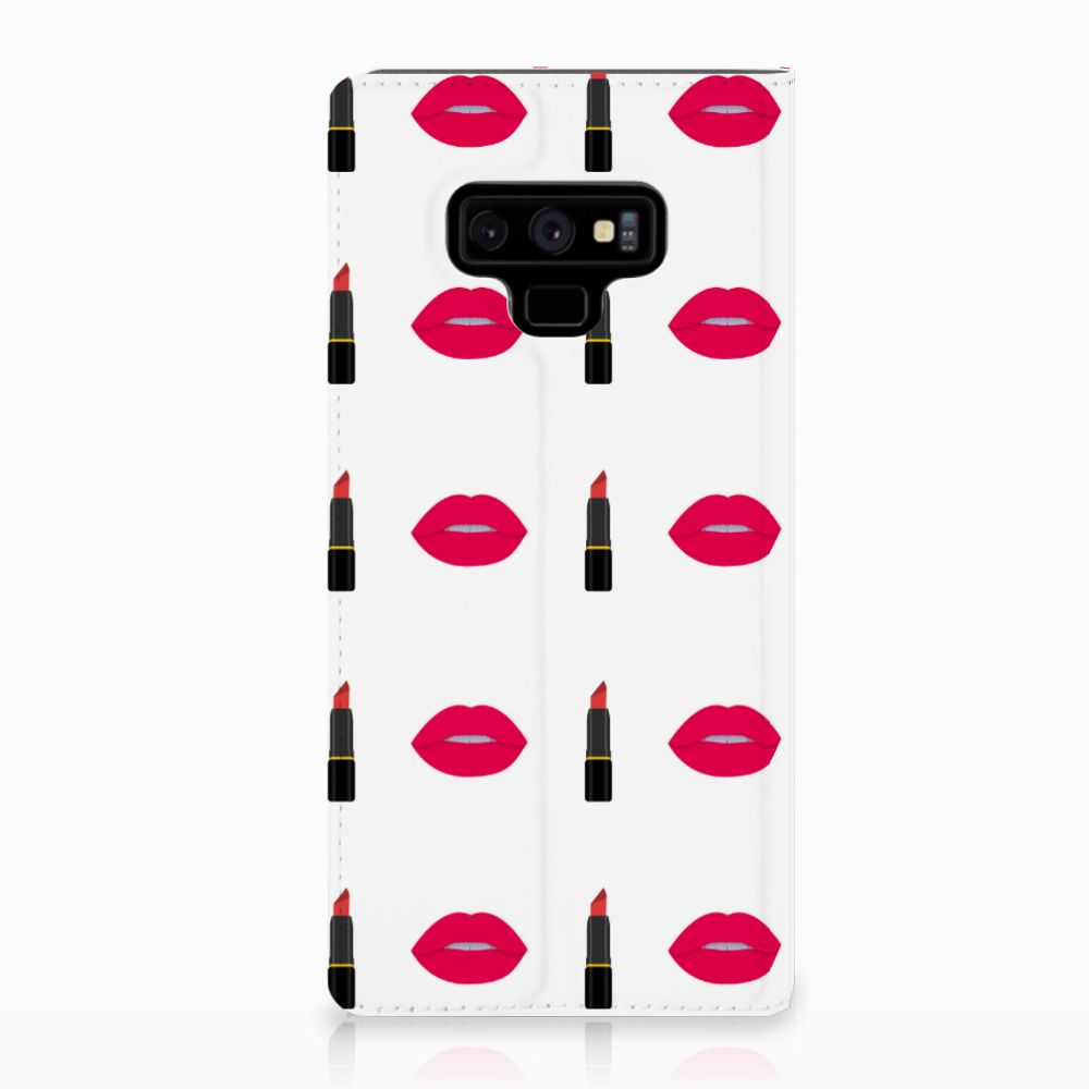 Samsung Galaxy Note 9 Hoesje met Magneet Lipstick Kiss