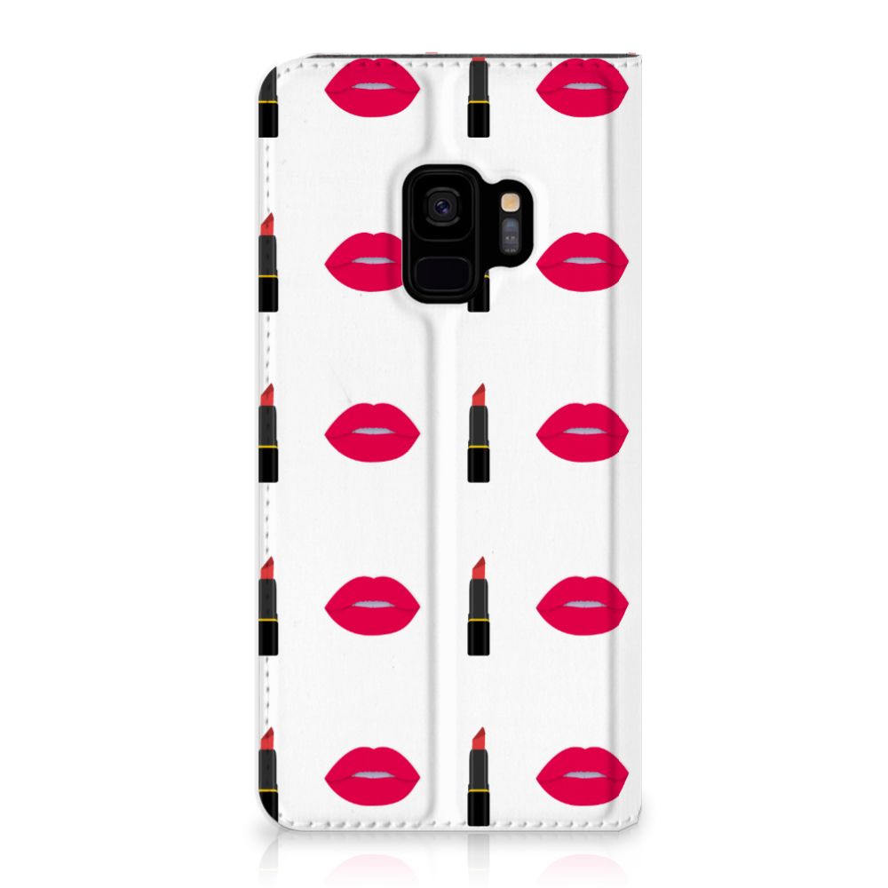 Samsung Galaxy S9 Hoesje met Magneet Lipstick Kiss