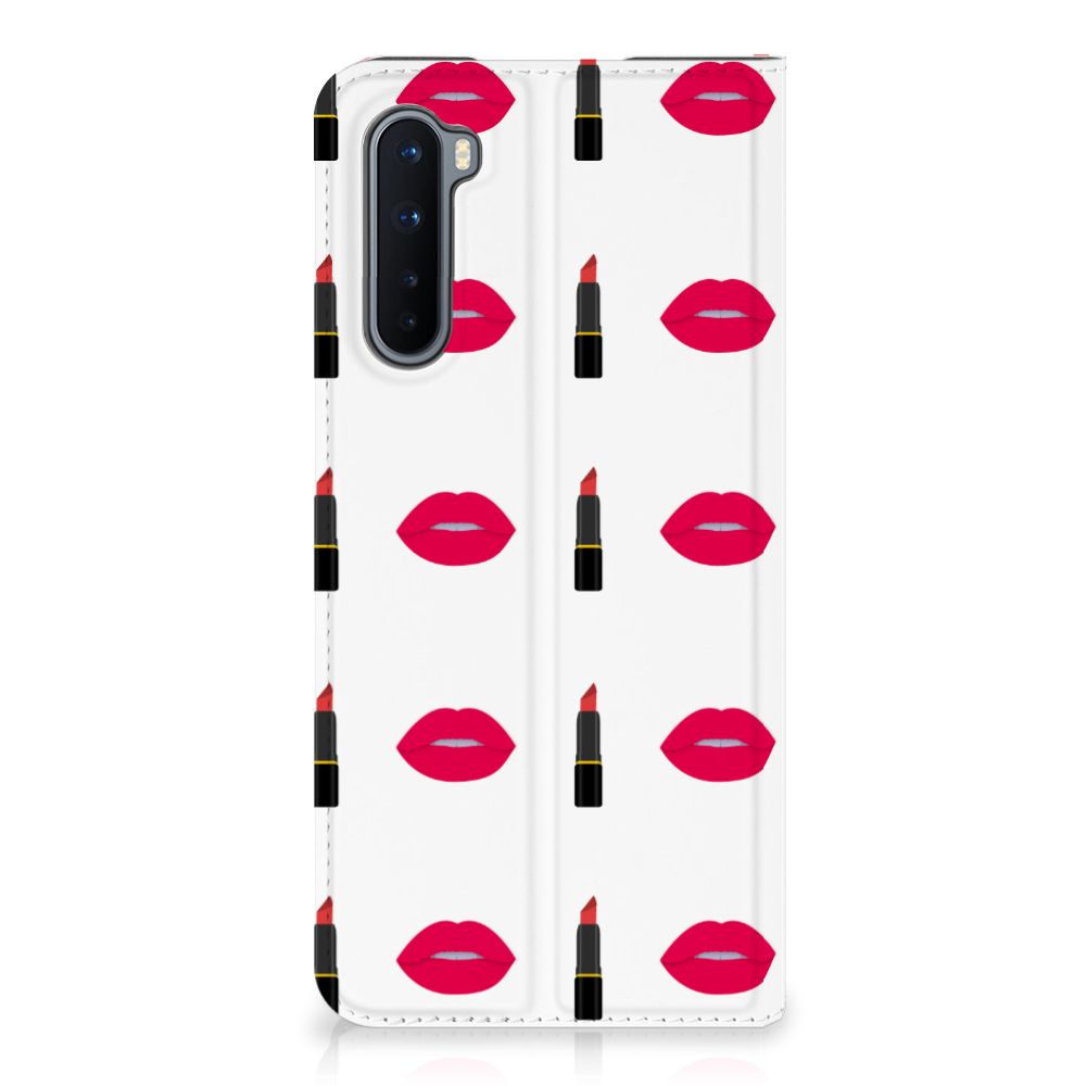 OnePlus Nord Hoesje met Magneet Lipstick Kiss