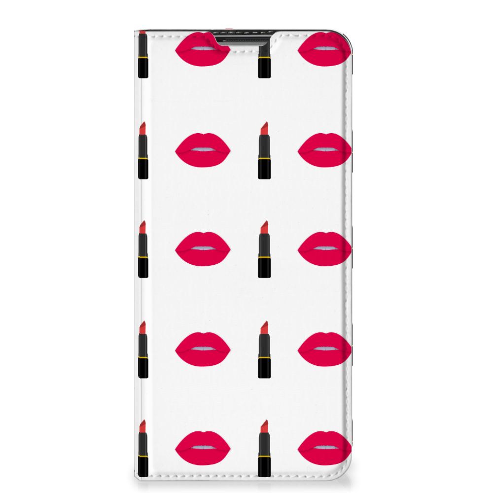OnePlus 9 Hoesje met Magneet Lipstick Kiss