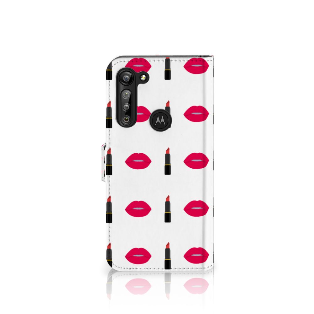 Motorola G8 Power Telefoon Hoesje Lipstick Kiss