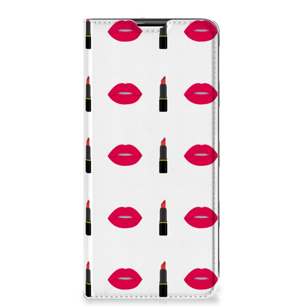 Samsung Galaxy Note 10 Lite Hoesje met Magneet Lipstick Kiss