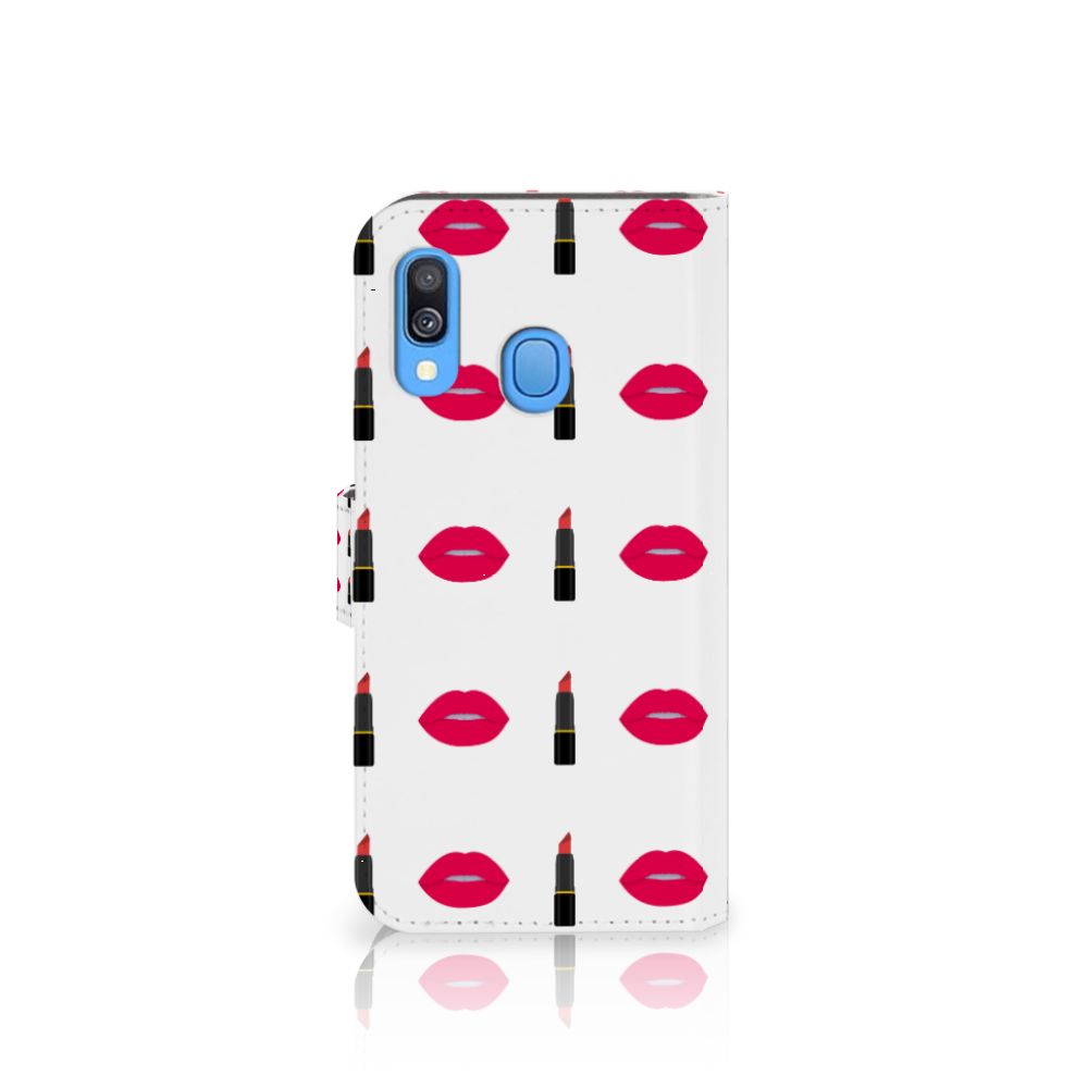 Samsung Galaxy A40 Telefoon Hoesje Lipstick Kiss