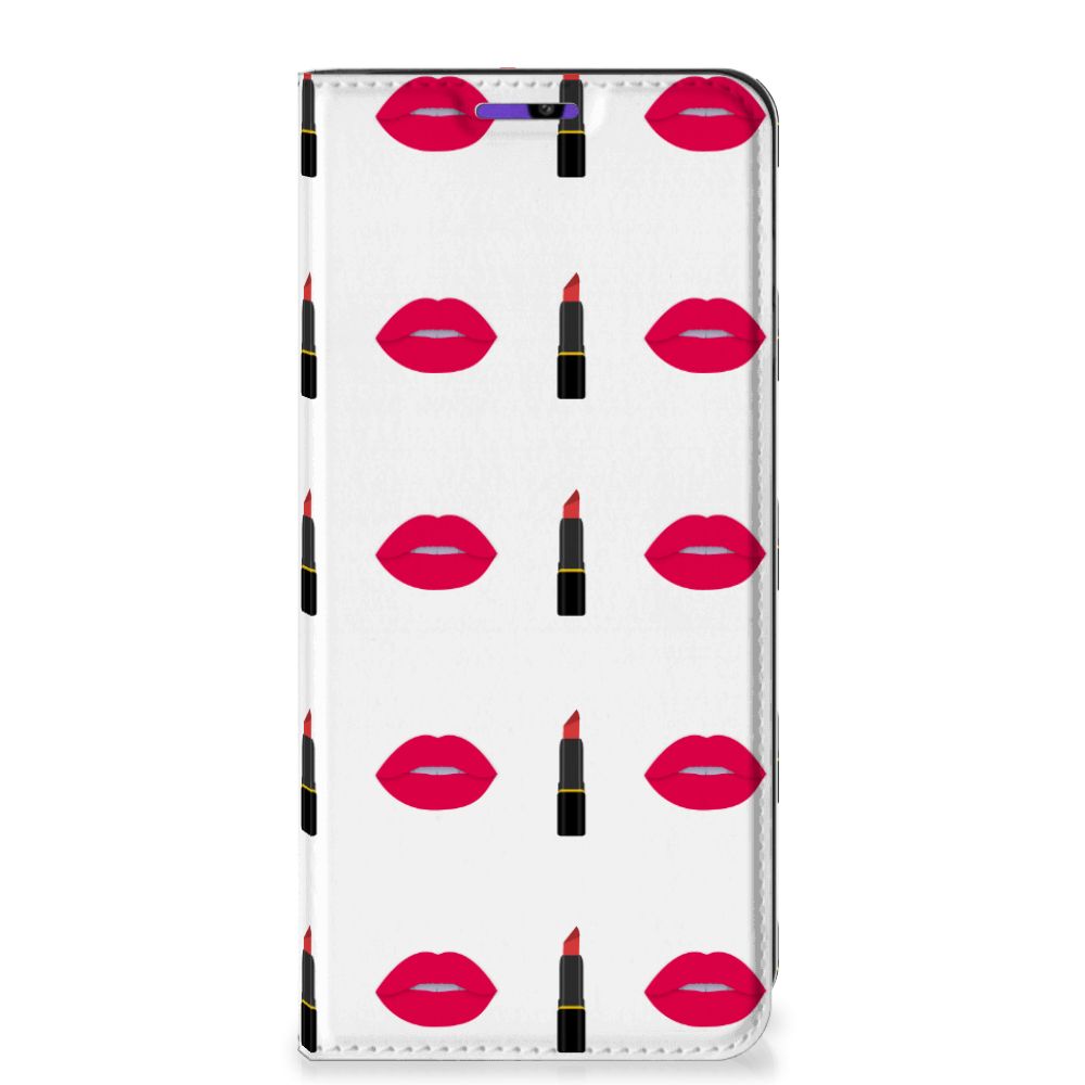 Samsung Galaxy A22 4G | M22 Hoesje met Magneet Lipstick Kiss