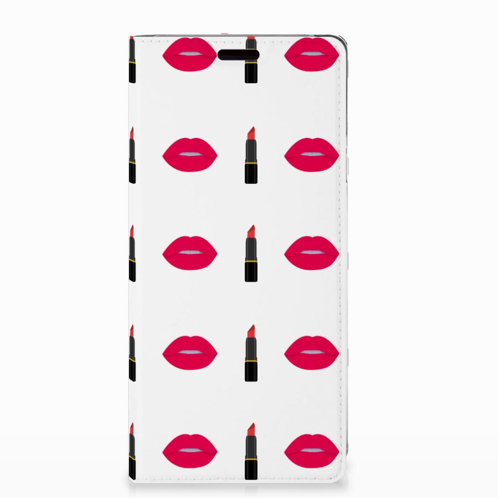 Samsung Galaxy Note 9 Hoesje met Magneet Lipstick Kiss