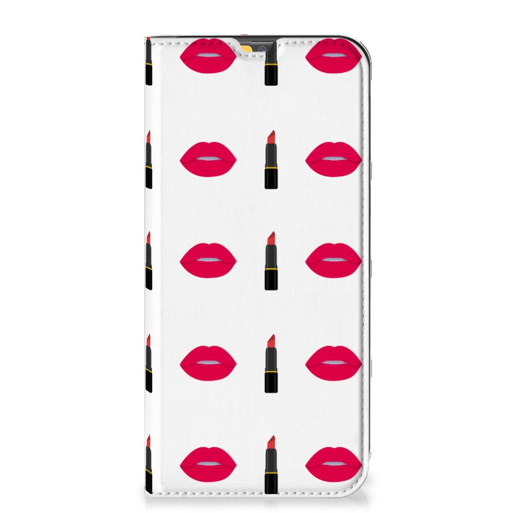 Samsung Galaxy M30s | M21 Hoesje met Magneet Lipstick Kiss