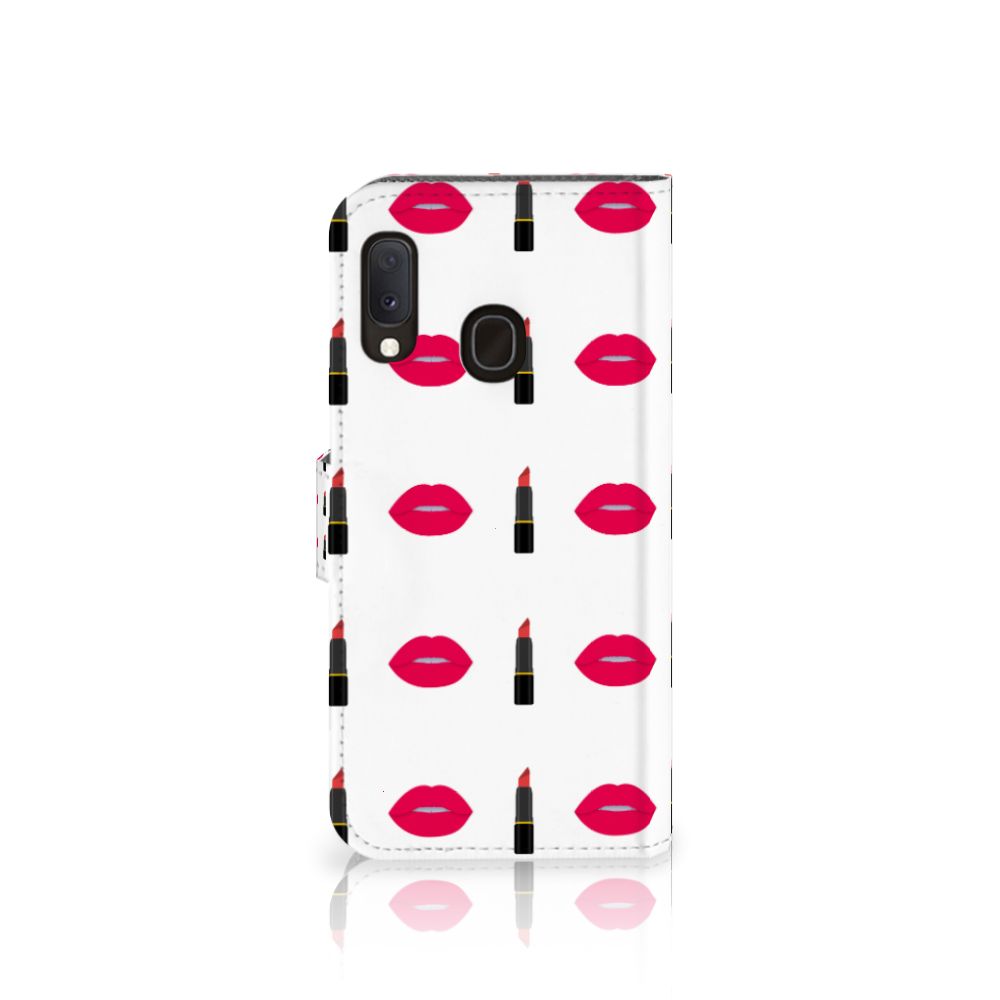 Samsung Galaxy A20e Telefoon Hoesje Lipstick Kiss