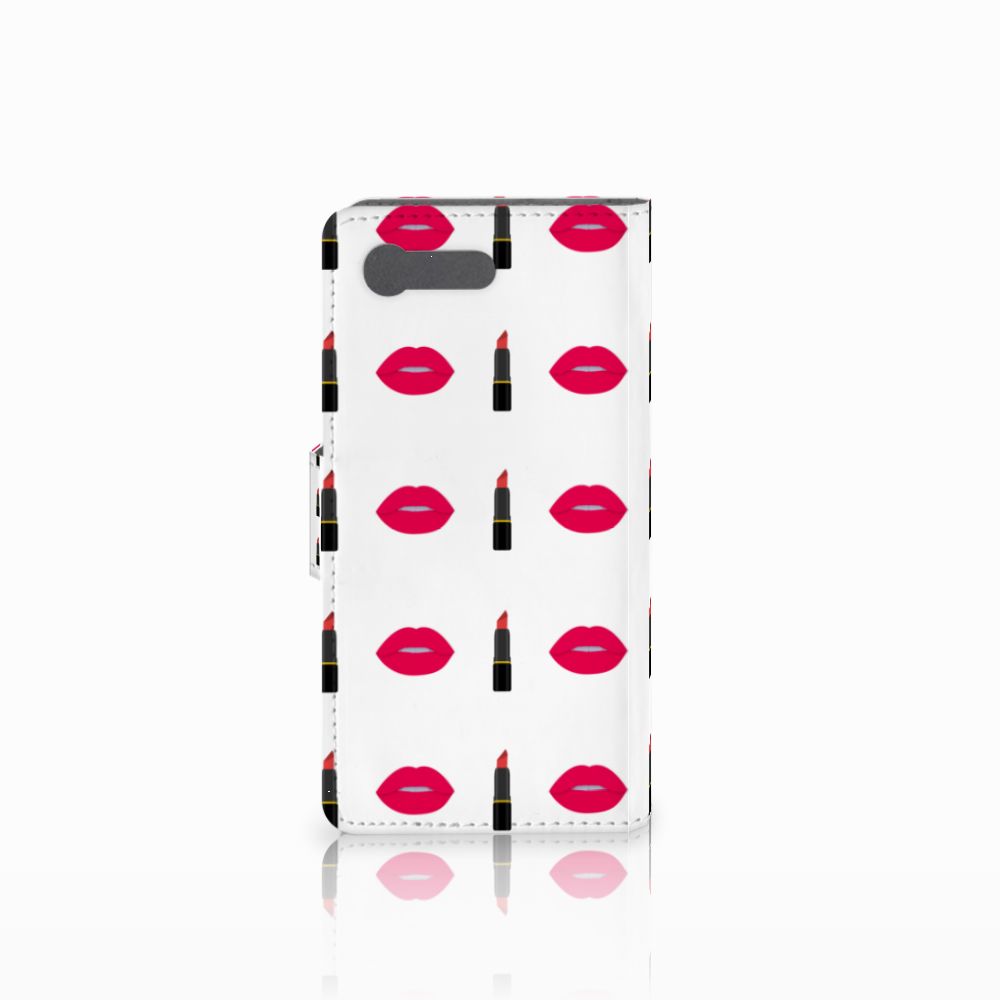 Sony Xperia X Compact Telefoon Hoesje Lipstick Kiss