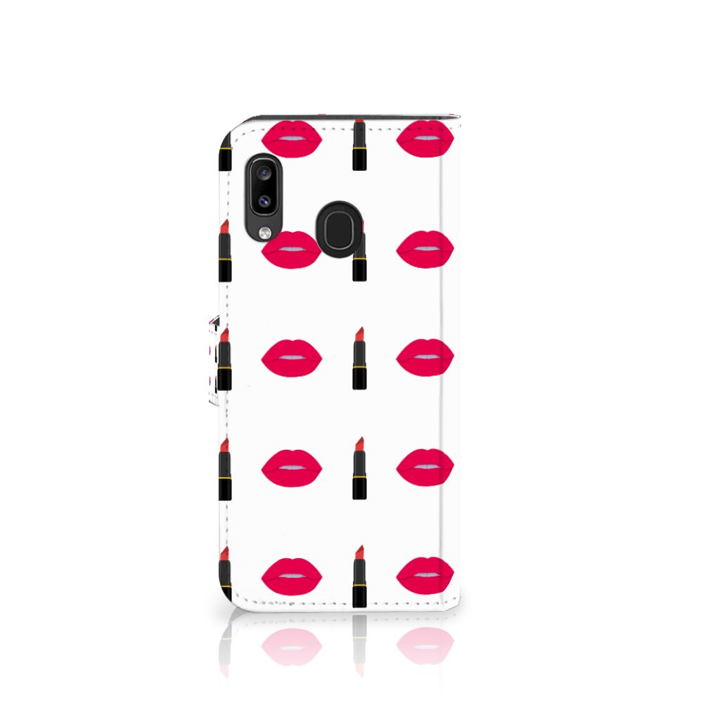 Samsung Galaxy A30 Telefoon Hoesje Lipstick Kiss