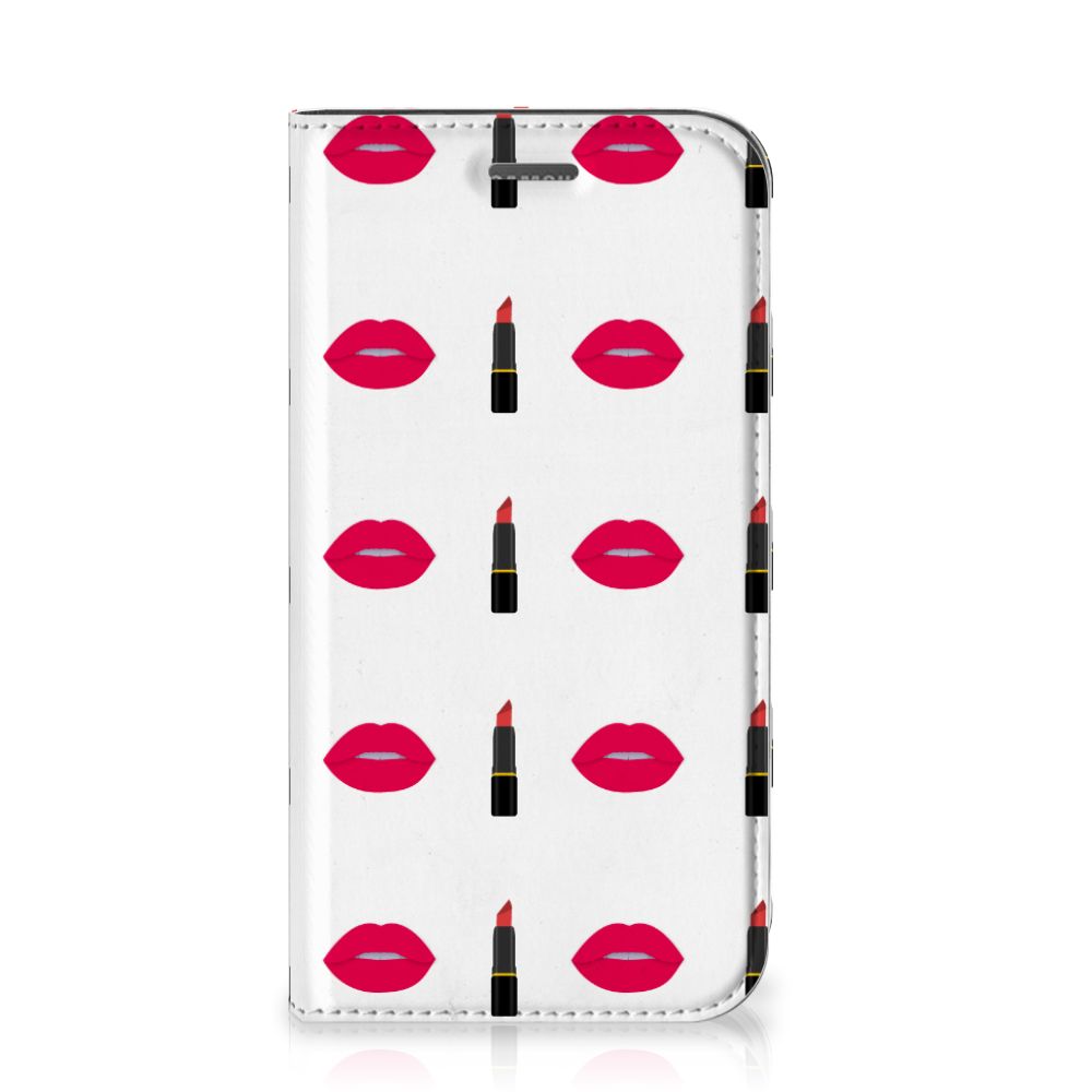 Samsung Galaxy Xcover 4s Hoesje met Magneet Lipstick Kiss